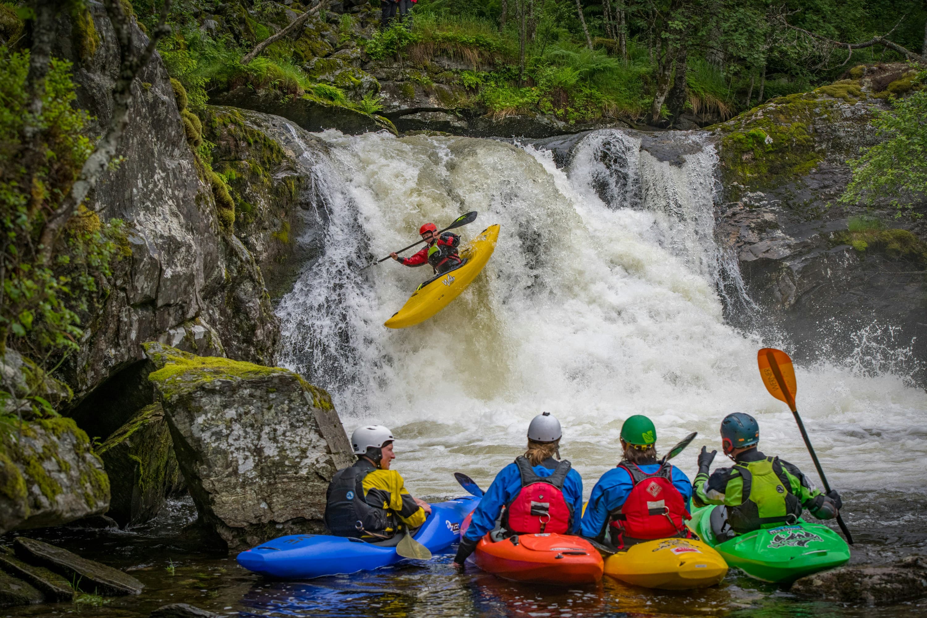 Group kayaking — outdoor clubs and friend groups